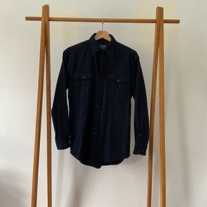 Pendleton Guide Shirt // Navy // Pure Virgin Wool // Mens Size S